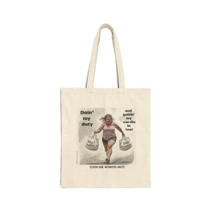 Eldercare Workers Unite!… Cotton Canvas Tote Bag Eldercare Workers Unite!… Cotton Canvas Tote Bag