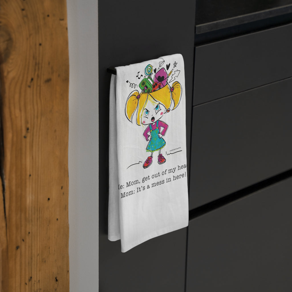 Get Out of My Head, Mom! – Tea Towel