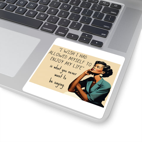 Tired of Not Being Me (2) - Square Stickers
