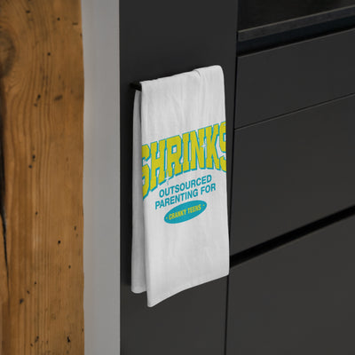 Shrinks: Outsourced Parenting for Cranky Teens - Tea Towel