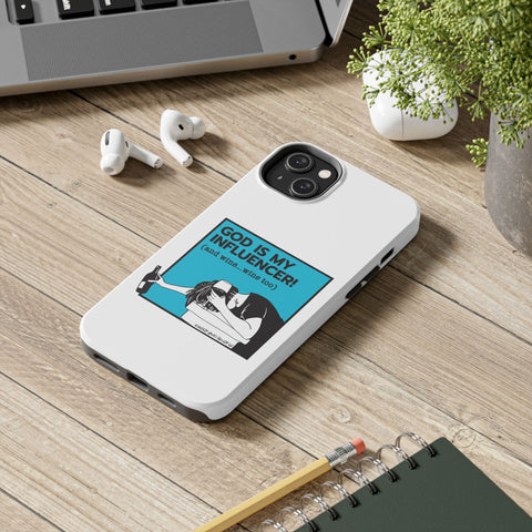 God Is My Influencer! (And Wine ... Wine Too) - Phone Case