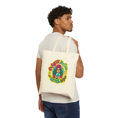 Go Forth, My Child and Have Better Hangups - Cotton Canvas Tote Bag