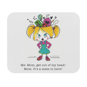 Get Out of My Head, Mom! - Mouse Pad (Rectangle)