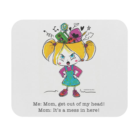 Get Out of My Head, Mom! - Mouse Pad (Rectangle)