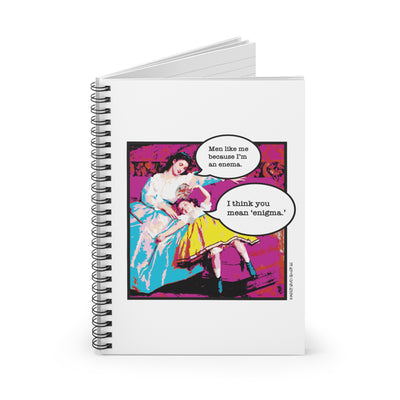 Enema/Enigma - Spiral Notebook - Ruled Line