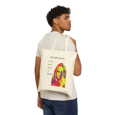 Manifestation, It's Not Hocus Pocus...It's Focus - Cotton Canvas Tote Bag
