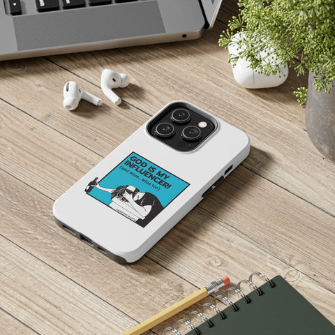 God Is My Influencer! (And Wine ... Wine Too) - Phone Case