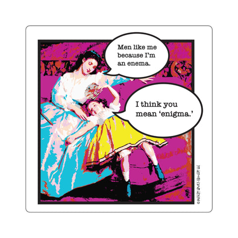 Enema/Enigma – Square Stickers