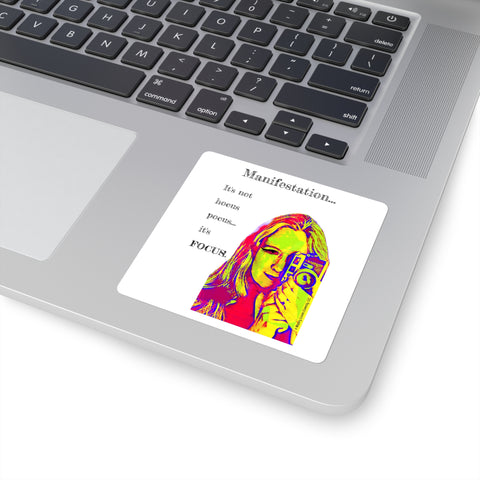 Manifestation, It's Not Hocus Pocus...It's Focus - Square Stickers