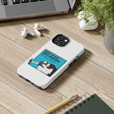 God Is My Influencer! (And Wine ... Wine Too) - Phone Case