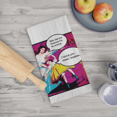 Enema/Enigma – Tea Towel