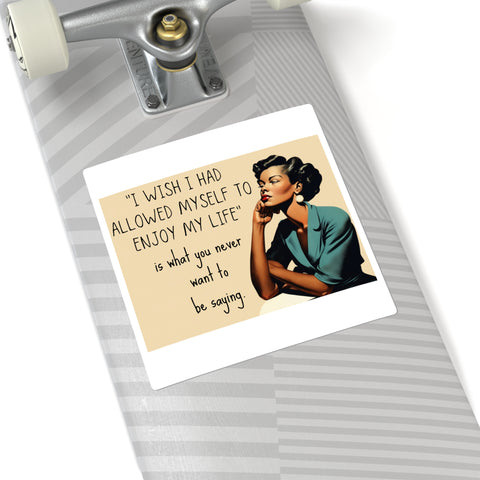 Tired of Not Being Me (2) - Square Stickers