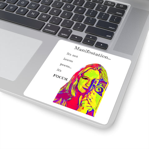 Manifestation, It's Not Hocus Pocus...It's Focus - Square Stickers