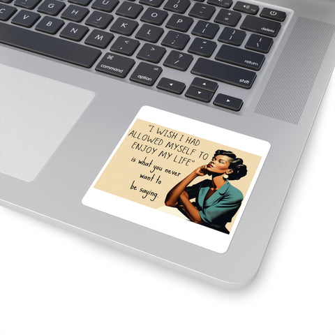 Tired of Not Being Me (2) - Square Stickers