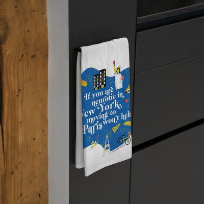 If You Are Neurotic in New York, Moving to Paris Won't Help! - Tea Towel