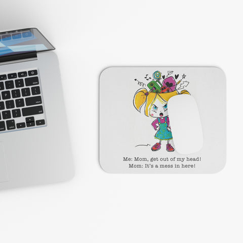 Get Out of My Head, Mom! - Mouse Pad (Rectangle)